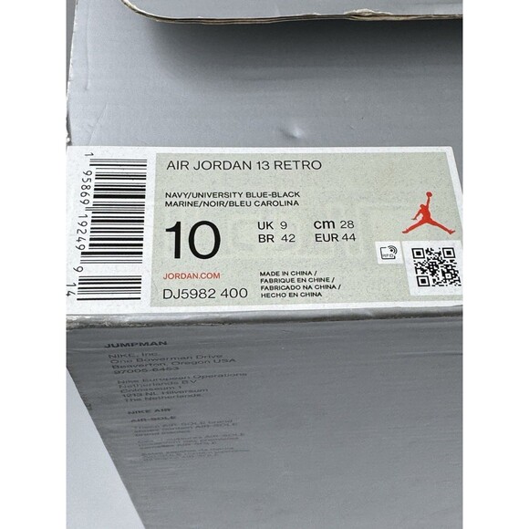 Size 10 - Jordan 13 Retro Navy 2021DJ5982-400 - Picture 4 of 16